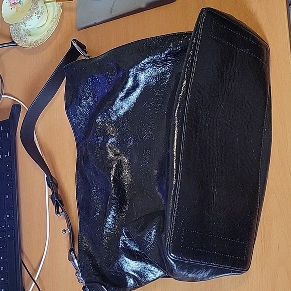 All Saints Captain Shiny All leather tote bag - Picture 2 of 3